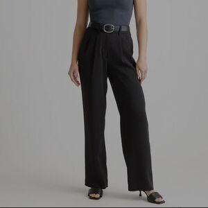 Quince Black Wide Leg Pants